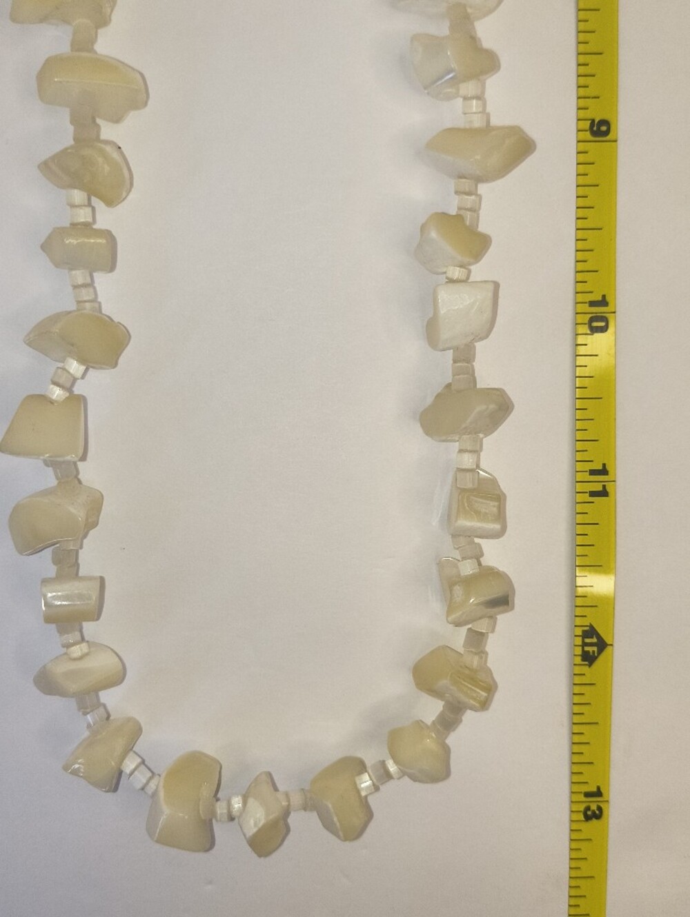 Cream Shell Chip Strand Necklace - Picture 7 of 8